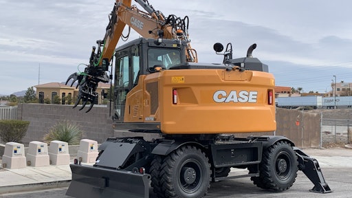 With the ability to travel up to 25 mph, the new E Series wheeled excavators give contractors the ability to self-deploy from jobsite to jobsite, while minimizing the time and expense involved with transporting by trailer.
