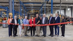 (Left to Right: Brooke Rollag - Executive Director of Lake Area Improvement Corporation, Mr. Himsworth, Elisabeth Ausimour - President of the Product Division, Roy Lindsay - Mayor of Madison, SD, Mrs. Jacqueline Himsworth Chairman of the Board Manitou Group, Jeff Minnaert - Madison, SD Plant Manager, Michel Denis - President & CEO of Manitou Group, Franck Buisard - Vice President of the Product Unit Compact and Articulated Loaders and Managing Director for Manitou Equipment America, Casey Crabtree - South Dakota Senator and Director of Economic Development for Heartland Energy, Katherine Kirby - Business Development Representative for the South Dakota Department of Economic Development)