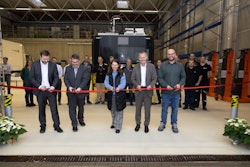 Left to right: Robert Cochanski (Executive Managing Director - CES EMEA and Global Doser Technology Business, Cummins), Jason Ward (European CSPI Leader Cummins), Sabine Sitter (County Main Spessart Kreis), Thomas Stamm (Mayor of Marktheidenfeld) and Heiko Rudloff (Leader of the Works Council at CMHF)