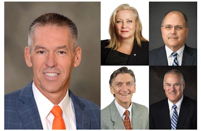 Clockwise from left: Todd Stucke, Linda Hasenfratz, Bill Hurley, Melvin Porter and Eric Sauvage.