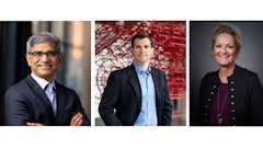 Left to right, Srikanth Padmanabhan, Brett Merritt and Bonnie Fetch.