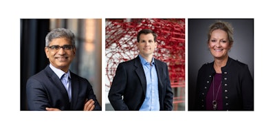Left to right, Srikanth Padmanabhan, Brett Merritt and Bonnie Fetch.