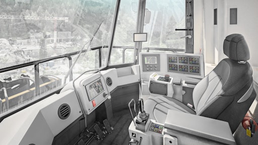 Modern Cockpit with well-positioned multifunctional controls