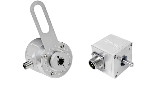 POSITAL IXARC magnetic incremental encoders can be programmed with pulse rates as low as 0.125 PPR