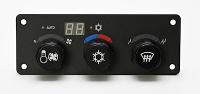 HED Inc. has expanded its vehicle control system portfolio with the introduction of the CL-640 HVAC Panel.
