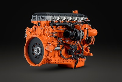 Offering significantly lower CO2 emissions, Scania's DC13 next-generation engine is compatible with renewable 100% HVO fuel.