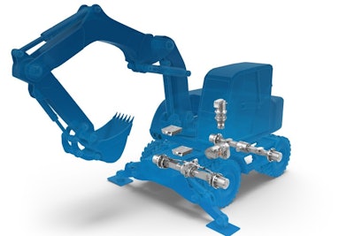 ZF eTRAC drive system for mobile excavators