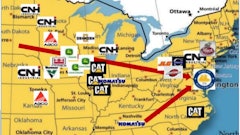 The Port of Baltimore is used by many of the largest construction machinery manufacturers.