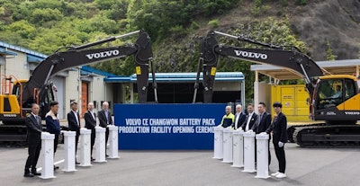 Inauguration of the new battery facility at Volvo CE Changwon