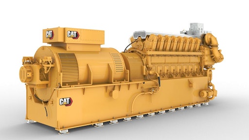 Cat CG260-16 generator set capable of running on natural-gas/hydrogen blends