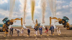 From left to right: Adriana Rocha Garcia, San Antonio councilwoman District 4; David Carver, operations director JCB San Antonio; Rep. John Lujan, Texas House of Representatives District 118; Alice Bamford; Lord Bamford, chairman, JCB; Cecilia Abbott, the First Lady of Texas; Mark Turner, chief operating officer, JCB; Rebeca Clay-Flores, Bexar County commissioner, Precinct 1; Richard Fox-Marrs, president and CEO, JCB North America; Jenna Saucedo-Herrera, president and CEO, greater:SATX.