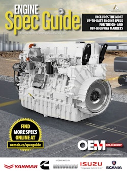 Download the print version of OEM Off-Highway's 2024 Engine Spec Guide and access nearly 1,000 engine specs via the interactive Engine Spec Guide at oemoffhighway.com/specguide/engine.