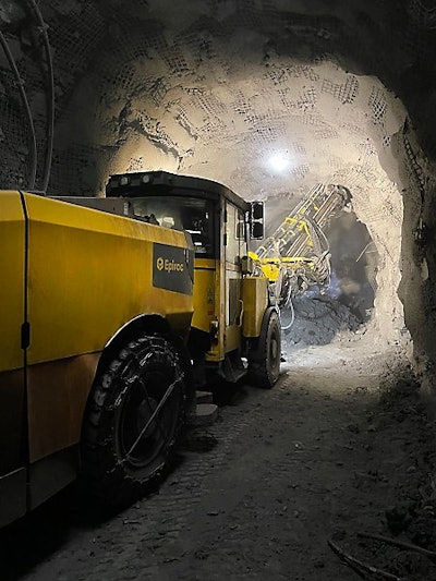 Epiroc Boltec M10 Battery at Nevada Gold Mines