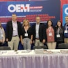 OEM Off-Highway team, left to right: Jennifer Smith, brand marketing manager; Craig Rohde, associate publisher; Jodi Sage, events and marketing specialist; Sean Dunphy, brand director, Construction, OEM & IRONPROS; Nikki Lawson, brand manager, Construction & OEM; Marina Mayer, content director; Pat Brown, senior video producer.