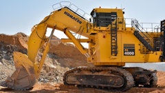 Komatsu's PC4000-11E electric drive hydraulic mining excavator will be featured at MINExpo 2024.