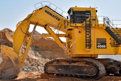 Komatsu's PC4000-11E electric drive hydraulic mining excavator will be featured at MINExpo 2024.