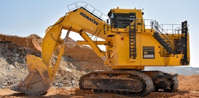 Komatsu's PC4000-11E electric drive hydraulic mining excavator will be featured at MINExpo 2024.