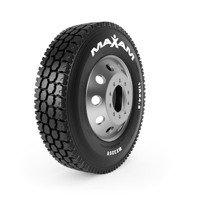 Pictured here, the MX325V is MAXAM's mixed service drive tire, engineered for mixed service applications, even in the toughest conditions.