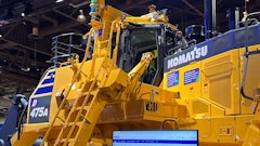 Komatsu’s D475A surface mining dozer was one of many machines on display at MINExpo 2024.