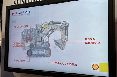Shell emphasized the importance of educating their customers and one of their methods is through interactive displays that give companies the information they need to make more informative decisions.