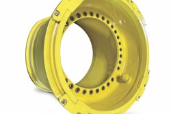 OTR's 32-in., three-piece wheel for log skidders and forwarders in forestry applications. Courtesy: OTR Engineered Solutions (OTR)