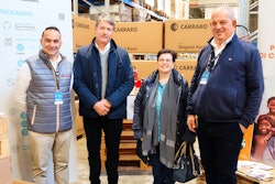 Left to right: Daniele Mereu, Plant Manager at Driveservice; Remo D'Alessandro, Mayor of Poggiofiorito; Catia Welcome, Mayor of Mayor of Arielli; Tomaso Carraro, Vice President and Chief CSR Officer of the Carraro Group