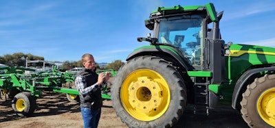 Aaron Wells, director of engineering and autonomy at Blue River Technology, talks about the camera array technology in Deere's 9RX.