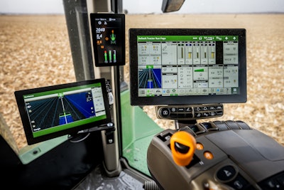 Deere's latest display system for large ag tractors.