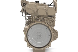 The John Deere JD4 industrial engine has a two forward-facing auxiliary drives and one rear-facing auxiliary drive, allowing for greater user versatility.