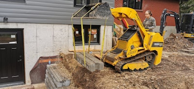 Figure 3: The remote control capability offers users an alternative to mounted operation and allows them to have better visibility and to maintain a safe distance when or working in dangerous environments.