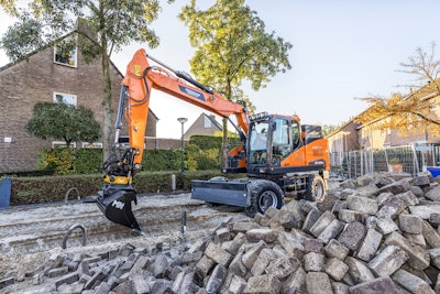 Doosan electric excavators are built using sustainable techniques and materials to minimize their carbon footprint for customers and dealers across Europe.