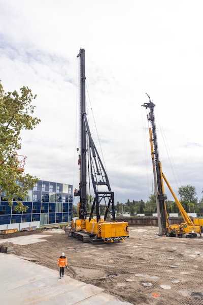 Flexible design was prioritized in the development of Fundex Equipment's electric foundation rig. Its F4800E machine has the ability to switch between energy sources, ensuring it can operate on a variety of construction sites.