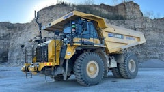 Pronto haul truck. Haul truck equipped with Pronto’s Autonomous Haulage System (AHS)