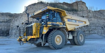 Pronto haul truck. Haul truck equipped with Pronto’s Autonomous Haulage System (AHS)