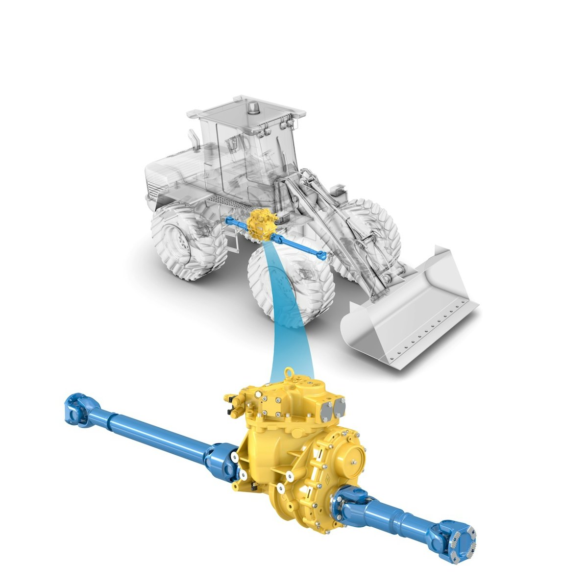 Wheel Loaders Hydrostatic Drive and Driveshafts From