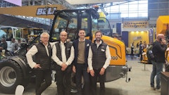 (Left to right) Frans van Asseldonk (sales), Toine Brock (CEO), Fabio Adinolfi (attorney), and Pim de Boer (marketing)