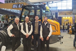 (Left to right) Frans van Asseldonk (sales), Toine Brock (CEO), Fabio Adinolfi (attorney), and Pim de Boer (marketing)