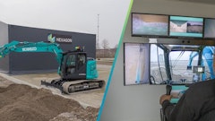 The K-DIVE system is an advanced remote operation technology developed by KOBELCO Construction Machinery Co., Ltd. Japan. It enables excavators to be controlled from a distant location via a specialized cockpit