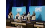 From left to right: Lisa Farrell, Director, Connected and Intelligent Systems at Cummins Inc. and moderator of the session; Laura Gerstner, Director, Agriculture Product Quality at CNH; Steve Koeffler, Chief Validation Engineer for PACCAR; Catrina Mitchell, Vice President of International; and Pablo Velasco, Head of R&D Business Area User Experience at Continental México.