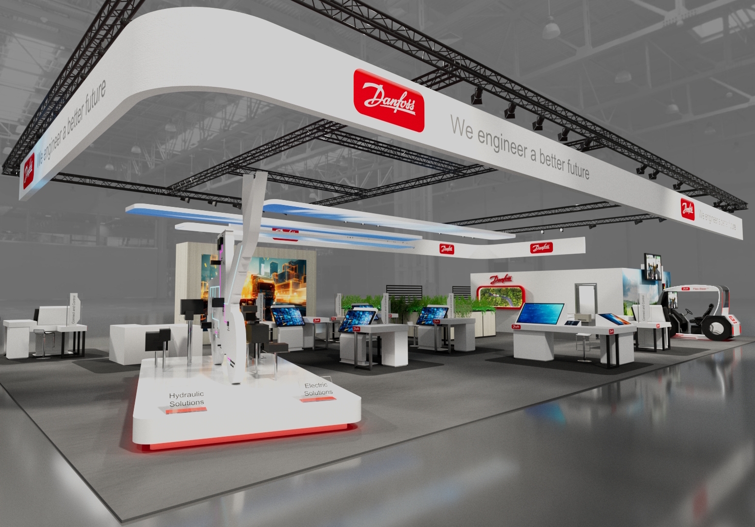 Danfoss Conexpo Booth Rendering