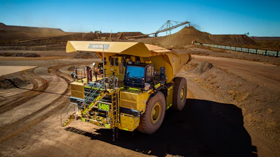 BHP, Rio Tinto and Caterpillar have launched a trial of two Cat 793 XE Early Learner battery-electric haul trucks at a mine-site demonstration in Wester Australia's Pilbara as part of an industry-first collaboration.