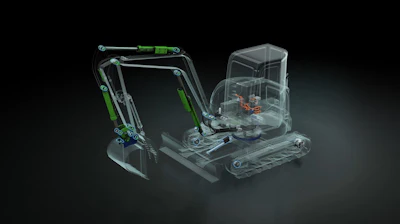 Many key components in compact excavators are already becoming electrified, including EDI spring-applied brakes and both electromechanical and electro-hydraulic actuators.