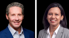 Effective Aug. 1, 2026: Damon Audia (left) has been named president of PTx and corporate strategy, and Indira Agarwal (right) has been appointed senior vice president, chief financial officer.