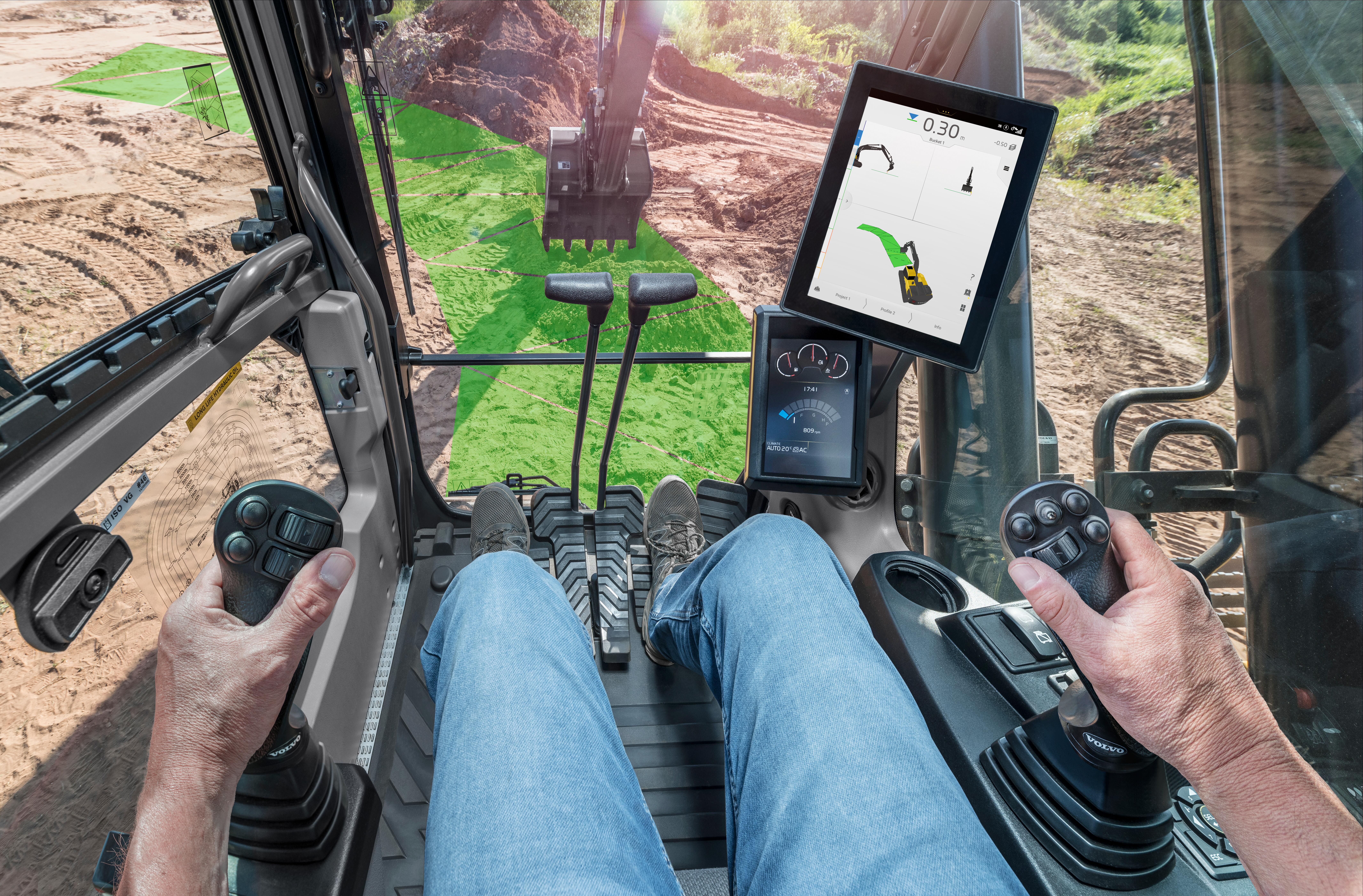 Volvo Dig Assist In Cab View