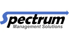 Spectrum Management Solutions logo with blue arrow symbol and black italic text