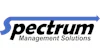 Spectrum Management Solutions logo with blue arrow symbol and black italic text