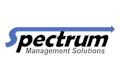 Spectrum Management Solutions logo with blue arrow symbol and black italic text