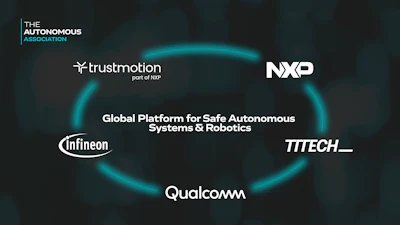 The Autonomous Association partners including Trustmotion, NXP, Infineon, TTTECH, and Qualcomm announce global platform for safe autonomous systems and robotics