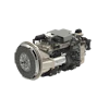 Industrial diesel engine assembly with clutch flywheel and transmission coupling components